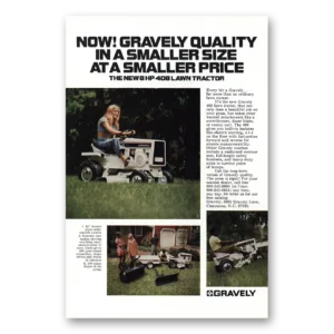1971 Gravely Tractors Print Ad | Smaller Size