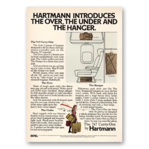 1971 Hartmann Luggage Print Ad | 747 Carry Ons