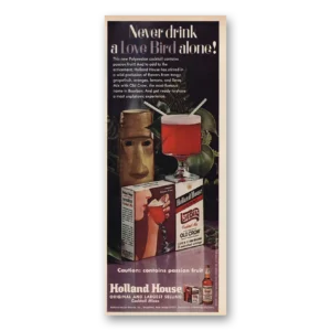 1971 Holland House Print Ad | Love Bird
