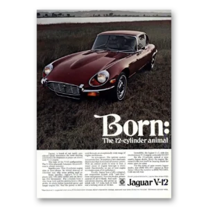 1971 Jaguar V12 Print Ad | Born 12