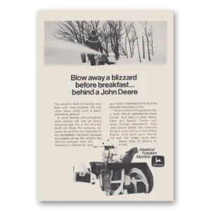 1971 John Deere Print Ad | Blow Away