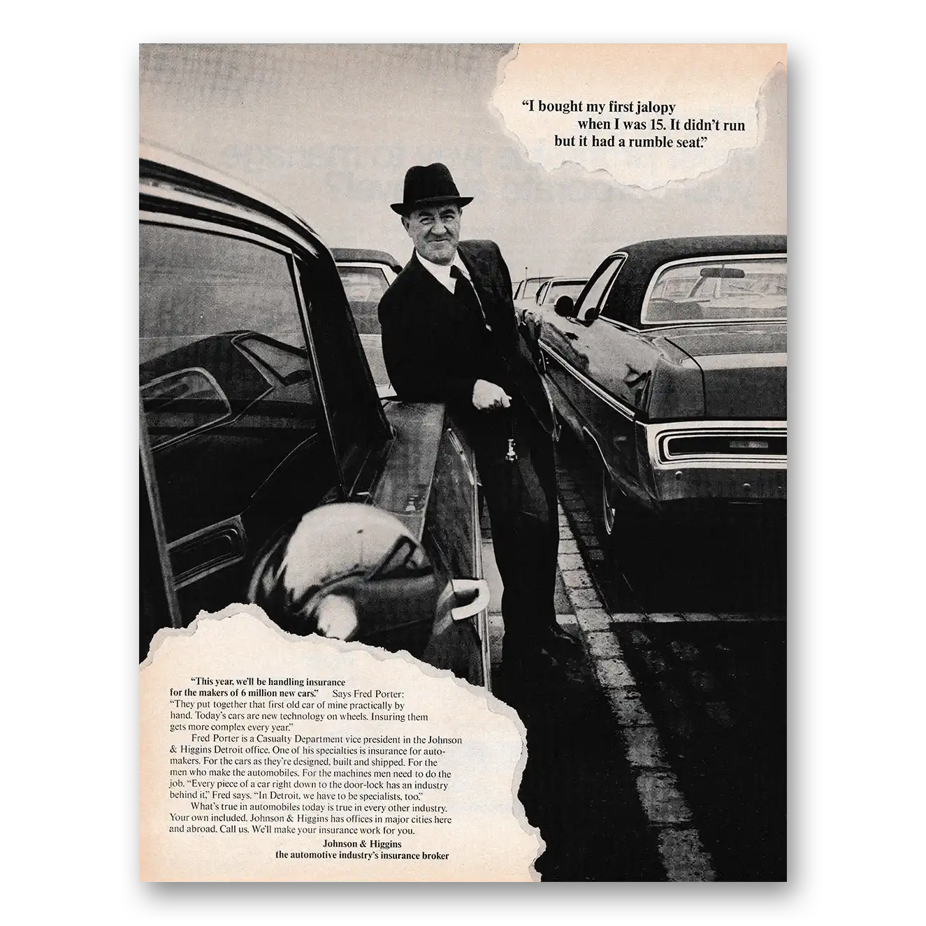 1971 Johnson & Higgins Print Ad | First Jalopy