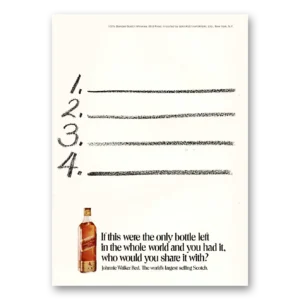 1971 Johnnie Walker Red Label Print Ad | Whole World