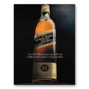 1971 Johnnie Walker Black Label Print Ad | Fighting Your Way