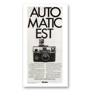 1971 Kodak Instamatic Camera Print Ad | Auto Matic Est