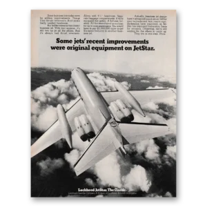 1971 Lockheed JetStar Print Ad | Recent Improvements