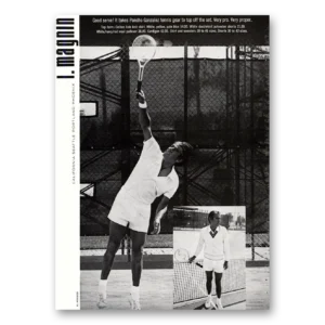 1971 I Magnin Print Ad | Pancho Gonzalez