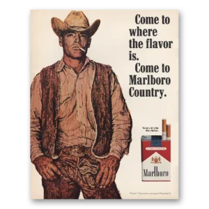 1971 Marlboro Cigarettes Print Ad | Marlboro Country
