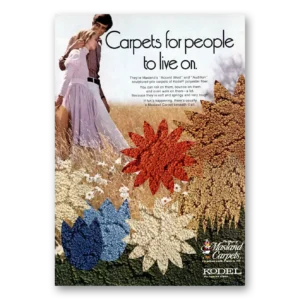 1971 Masland Carpet Print Ad | Carpets For People