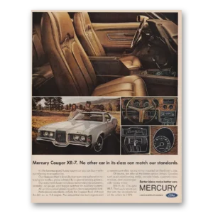 1971 Mercury Cougar Print Ad | No Other Car