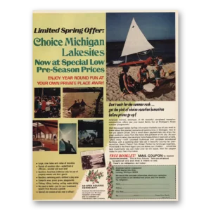 1971 American Central Print Ad | Choice Michigan Lakesites