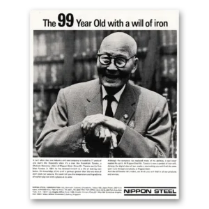 1971 Nippon Steel Print Ad | 99 Year Old