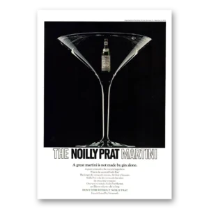 1971 Noilly Prat Vermouth Print Ad | Great Martini