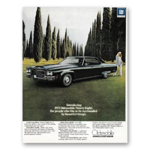 1971 Oldsmobile Ninety Eight Print Ad | Beautiful Things