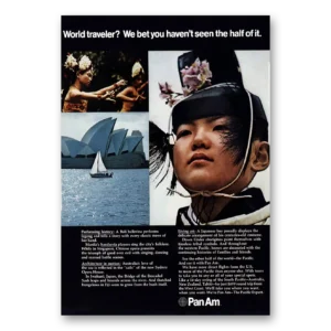 1971 Pan Am Print Ad | World Traveler
