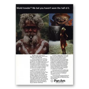 1971 Pan Am Print Ad | World Traveler
