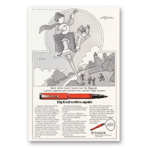 1971 Parker Duofold Pen Print Ad | Big Red