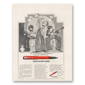 1971 Parker 75 Pen Print Ad | Blues Began