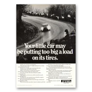 1971 Pirelli Tires Print Ad | Your Little Car