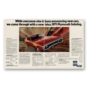 1970 Plymouth Sebring Print Ad | New Cars