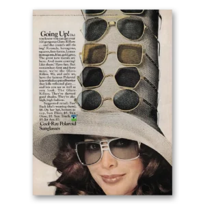 1971 Cool Ray Sunglasses Print Ad | Polaroid Sunglasses
