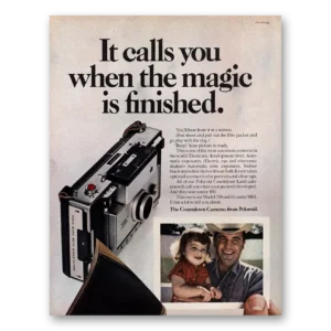 1971 Polaroid Countdown Camera Print Ad | Magic Finished