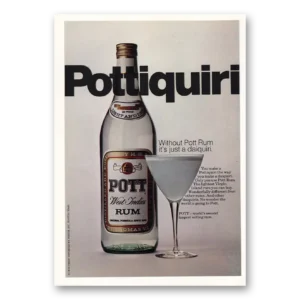 1971 Pott Rum Print Ad | Pottiquiri