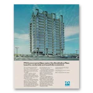 1971 PPG Pittsburgh Plate Glass Print Ad | Brookhollow Plaza