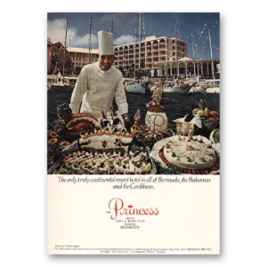 1971 Princess Hotel Print Ad | Bermuda