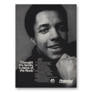 1971 Prudential Insurance Print Ad | Piece Rock