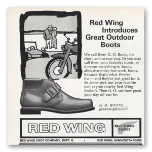 1971 Red Wing Shoe Print Ad | Outdoor Boots