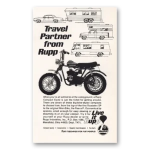 1971 Rupp Compact Cycle Print Ad | Travel Partner