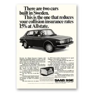 1971 Saab Print Ad | Collision Insurance