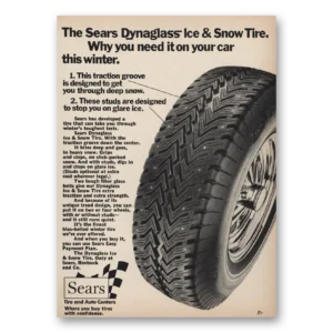1971 Sears Tires Print Ad | Dynaglass