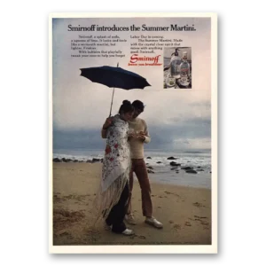 1971 Smirnoff Print Ad | Summer Martini