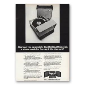 1971 Sony Print Ad | Appreciate The Rolling Stones