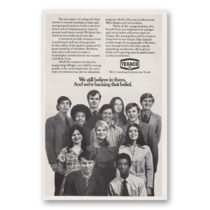 1971 Texaco Print Ad | Still Believe