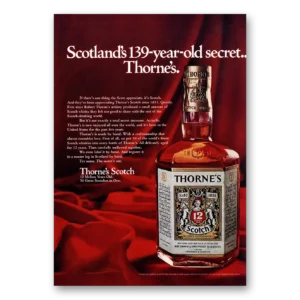 1971 Thornes Scotch Print Ad | 139 Year Old