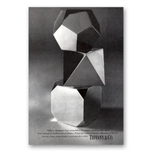 1971 Tiffany & Co Print Ad | Simple Sterling Silver Box