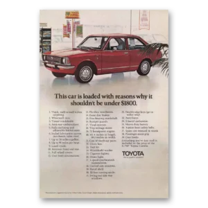 1971 Toyota Tercel Print Ad | Loaded Reasons