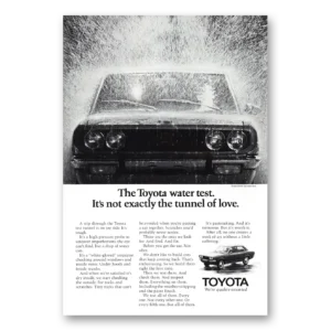 1971 Toyota Print Ad | Tunnel Love