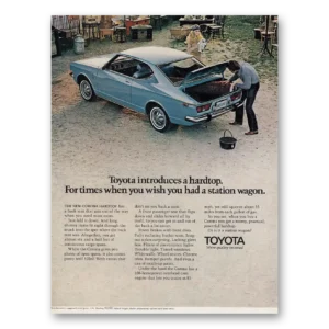 1971 Toyota Corona Print Ad | Hardtop You Wish