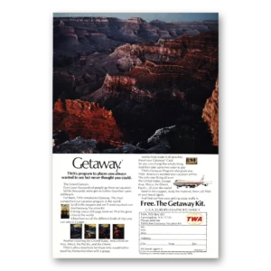1971 TWA Airlines Print Ad | Grand Canyon