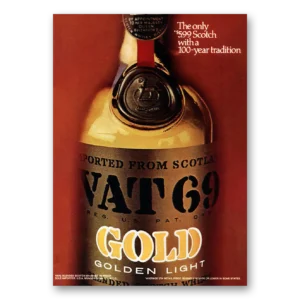 1971 VAT69 Print Ad | 100 Year Tradition