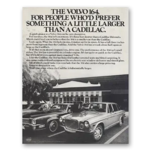 1971 Volvo 164 Print Ad | Little Larger