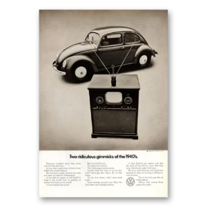 1971 Volkswagen Beetle Print Ad | Ridiculous Gimmicks