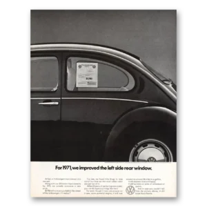 1970 Volkswagen Beetle Print Ad | Rear Window