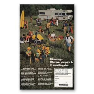 1971 Winnebago Motor Home Print Ad | You Park It
