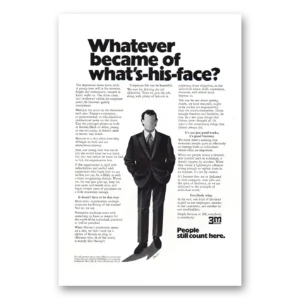 1972 3M Print Ad | Whats His Face