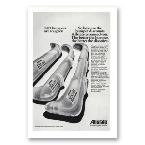 1972 Allstate Insurance Print Ad | Bumpers Tougher